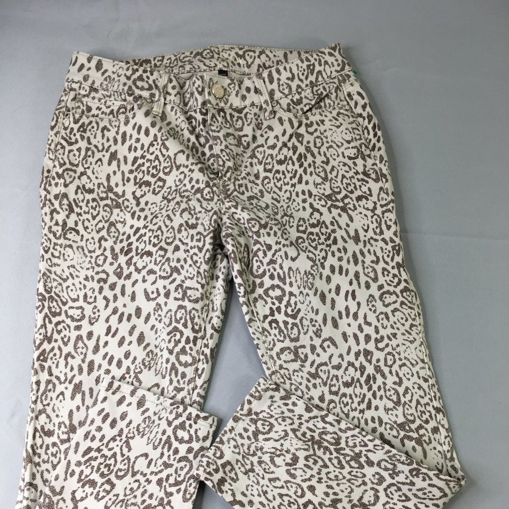 White House Black Market Leopard Print Pants‎ Size 4